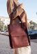 Сумка женская кожаная с карманом – шопер, Бордо 50-193 фото 1