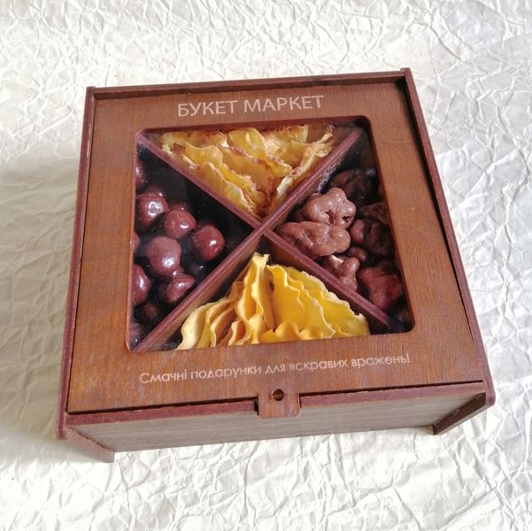 Подарочный набор с сухофруктами и орехами №874 874 фото