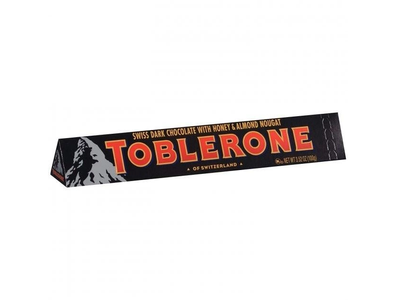 Шоколад черный Toblerone с медом и миндальной нугой, 100гс медом и миндальной нугой, 100г 50-69 фото