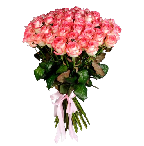 Букет из 101 розовой розы 16008 фото