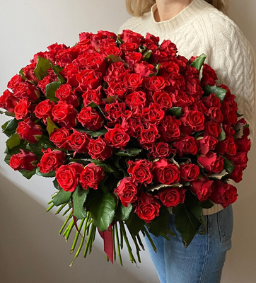 Букет из 101 красной розы 1545-101 фото