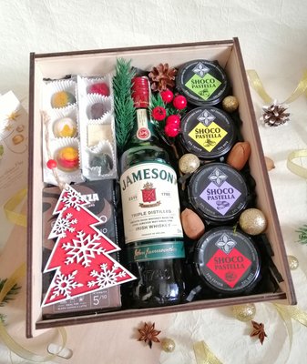 Подарочный набор для мужчины с кофе и шоколадом на Новый год №1008 + Напиток 1008 фото